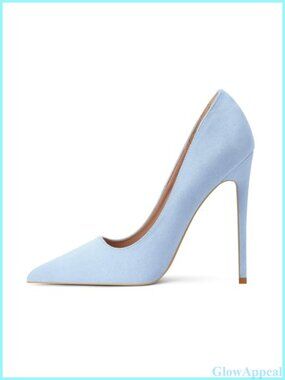 Faux Suede Pointed Toe Stiletto High Heel Pumps for Party Wedding